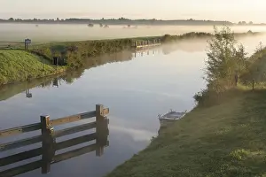 Westerende, foggy morning, lowlands