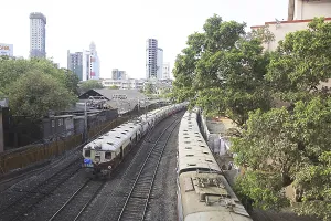 Western railway suburban local train tracks