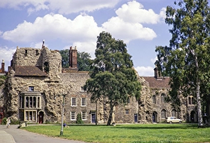 Westfassade der Abtei Bury St Edmunds, Suffolk, England, UK Juli 1972