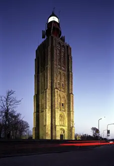 Westkapelle, former church tower now lighthouse