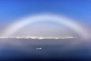 Category Scandinavia Prints: White Rainbow over the ice, Arctic Ocean