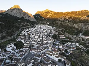 The White Town of Grazalema in the Sierra de Grazalema