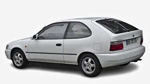 White Toyota Corolla E100 series