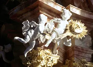 Wieskirche near Steingaden/ Putti on the pulpit