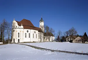 Wieskirche near Steingaden/ View from the south-west