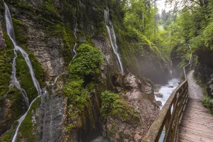 The wild and romantic Wimbachklamm in Ramsau is one of the Berchtesgaden sights in Bavaria