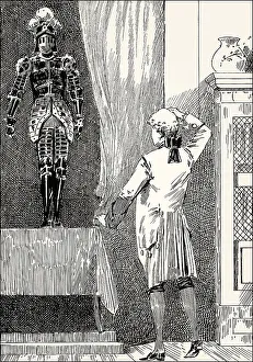 Wilhelm and the old king of Denmark in armor