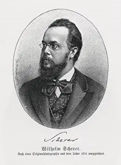 Wilhelm Scherr (1841-1886) from Konnecke Bilderatlas zur Geschichte der Deutschen Litteratur Marburg