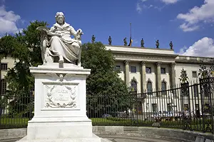 Wilhelm zu Humboldt statue in front of the Humboldt University of Berlin