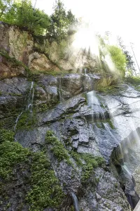 In the Wimbachklamm gorge near Ramsau, Bavaria