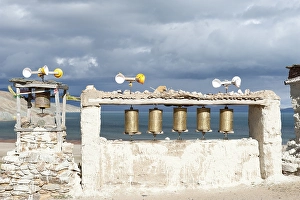 Wind energy, prayer wheels powered by wind