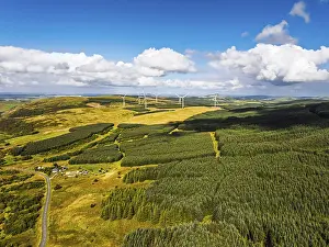 Wind Farm from a drone, Roxburghshire