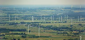 Wind farm, wind turbines, Wierciszewo