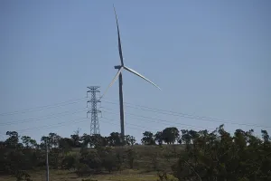Wind turbines at the Coopers Gap Wind Farm