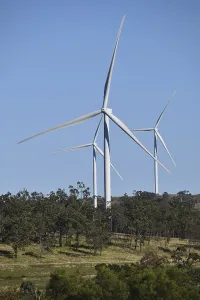 Wind turbines at the Coopers Gap Wind Farm