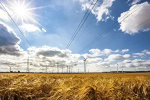 Wind turbines, wind power plant