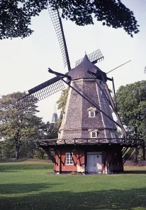 Windmuehle in der Festung Kastellet in Kopenhagen, Daenemark, 1982
