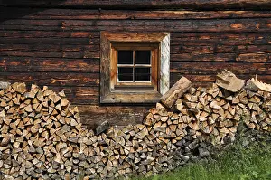 Window, alpine hut, alp, alpine