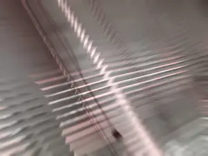 Window blinds, photo with motion blur and zoom effect
