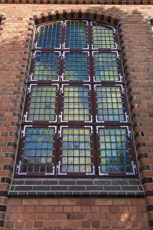 Window from the former, historic part of the town hall building