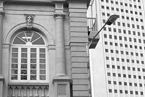 Window H C Dinshaw Building and Reserve Bank Horniman Circle Mumbai Maharashtra India Asia June 2012