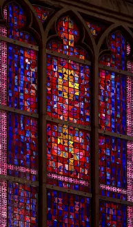Category Historic EN Prints: Window by Karl-Martin Hartmann in the choir N-II