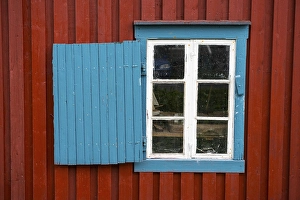 Category Scandinavia Prints: Window of a wooden house, village of A or A i Lofoten