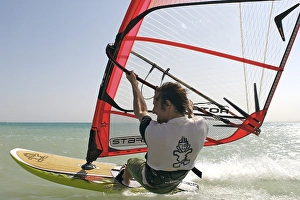Windsurfer in Zaafarana, Gulf of Suez
