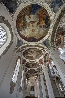 Side wing with dome paintings in St Martin's Church