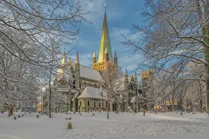 Winter, Cathedral, Nidaros, Trondheim