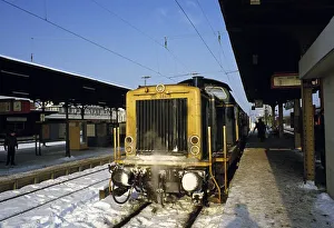 Winter conditions at Solingen Station in 1985
