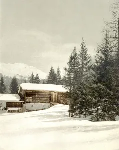 Winter landscape in Graubuenden