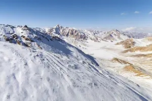 Winter landscape of the Pamir Plateau