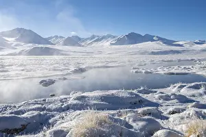Winter landscape of the Pamir Plateau