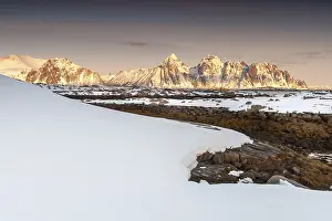 Winter landscape, Rugged mountains