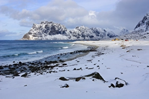 Winter landscape, Utakleiv Beach