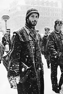 Winter in Leipzig, East Germany