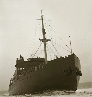 Winter at sea in the 1940s