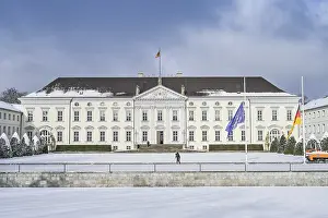 Winter, snow, Bellevue Palace, Tiergarten