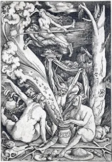 Witches, witches sabbath or devils dance