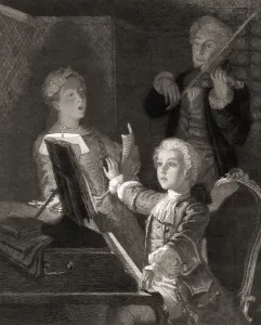 Wolfgang Amadeus Mozart at the age of 10, 1756 - 1791, composer of classical music, First Viennese School, digitally edited