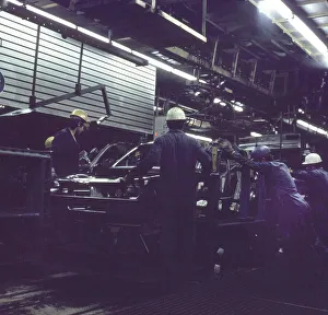 Wolfsburg. VW plant ca. 1972-75. Production