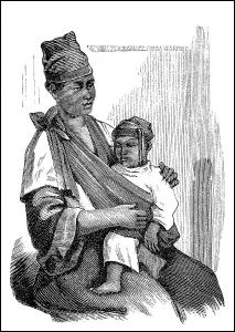 Woman with Baby from Formosa, Women in the 19th century
