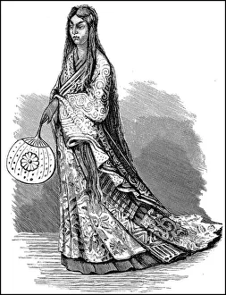 Woman, Court Lady of Japan, 19th century Woman
