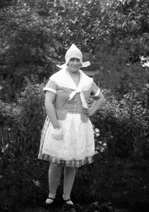 Woman in Dutch traditional costume