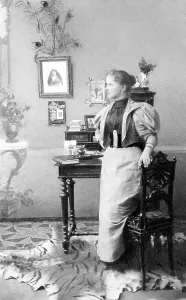 Woman at the escritoire, Desk, 1900s
