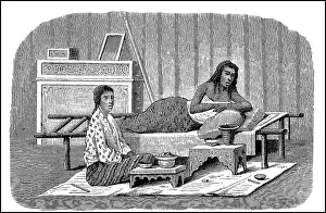 Woman in her home in Java, Indonesia