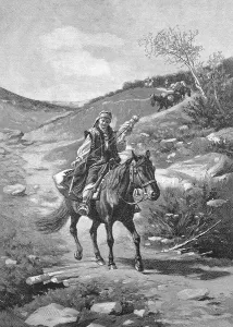 Woman of the Hutsul people, also called Hutsul or Hutzul