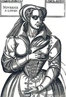 Woman presenting herself as a wet nurse