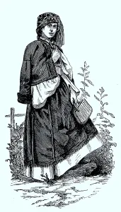 Woman from Romania, ca 1880, Historic